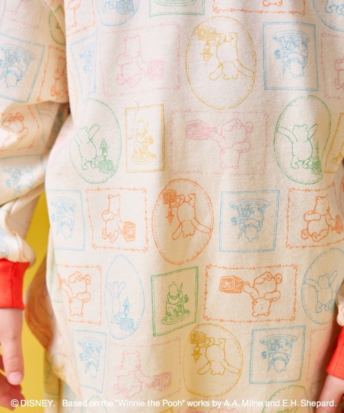 pairmanon（ペアマノン）の「【くまのプーさん】ユニセックス 総柄 上下セット パジャマ（ルームウェア/パジャマ・キッズ・ライトベージュ・100/110/120/130/80/90）」の10枚目の写真