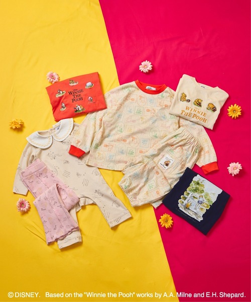 pairmanon（ペアマノン）の「【くまのプーさん】ユニセックス 総柄 上下セット パジャマ（ルームウェア/パジャマ・キッズ・ライトベージュ・100/110/120/130/80/90）」の14枚目の写真