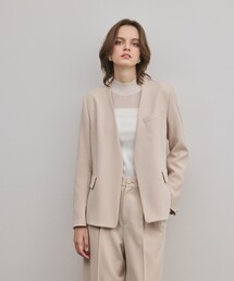 GRACE CONTINENTAL | トリアセノーカラージャケット(ノーカラージャケット)