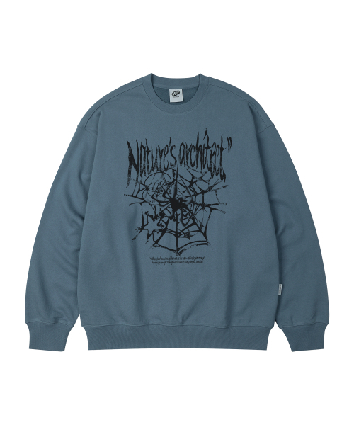 WILDROCK(ワイルドロック)の「スパイダーウェブ オーバーサイズ スウェット_9 COL(スウェット・メンズ・ブラック/ベージュ/ネイビー/ブラウン/ピンク/ブルー/アイボリー/ダークグレー/チャコール・SMALL/MEDIUM/LARGE)」の12枚目の写真
