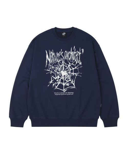 WILDROCK(ワイルドロック)の「スパイダーウェブ オーバーサイズ スウェット_9 COL(スウェット・メンズ・ブラック/ベージュ/ネイビー/ブラウン/ピンク/ブルー/アイボリー/ダークグレー/チャコール・SMALL/MEDIUM/LARGE)」の16枚目の写真