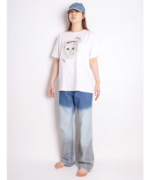KATRINA K(カトリーナケイ)の「ボヘミアンウォッシンググラデーションデニムパンツ-ユニセックスブルー(デニムパンツ・メンズ・ブルー・SMALL/MEDIUM/LARGE/X-LARGE)」の9枚目の写真
