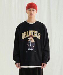 MELANGE MASTER（メランジマスター）の「Spaniel Loose-fit Sweatshirt [Black]（スウェット）」