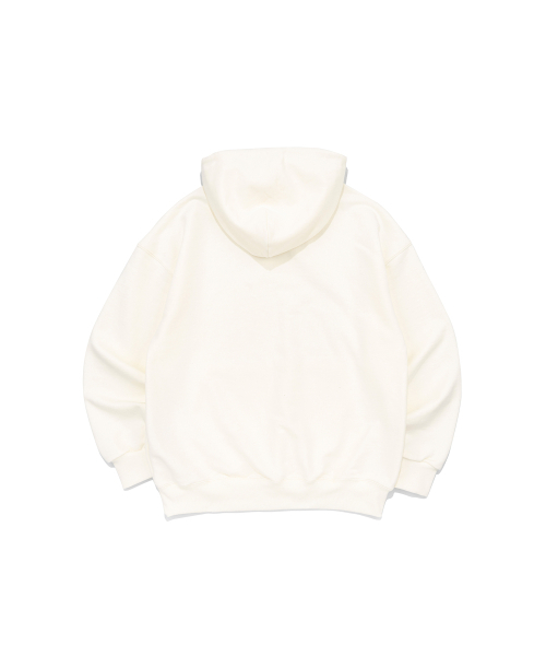 BECANVAS（ビキャンバス）の「BECANVAS OVERFIT HOOD (IVORY)（パーカー・レディース・アイボリー・SMALL/MEDIUM/LARGE/X-LARGE）」の2枚目の写真