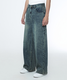 SSERPE（セルぺ）の「デイリーボーイワイドデニムパンツターコイズ（デニムパンツ）」