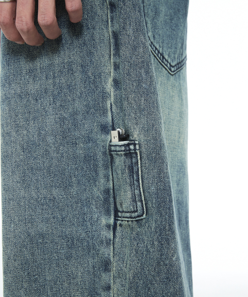 SSERPE（セルぺ）の「デイリーボーイワイドデニムパンツターコイズ（デニムパンツ・レディース・その他・SMALL/MEDIUM/LARGE）」の7枚目の写真