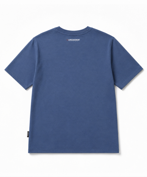 LENGAGEMENT（ランガージュマン）の「スモールハートリラックスフィットモーダル半袖Tシャツ[ブルー]（Tシャツ/カットソー・レディース・その他・MEDIUM/LARGE/X-LARGE）」の2枚目の写真