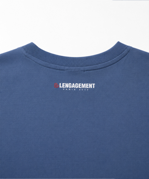 LENGAGEMENT（ランガージュマン）の「スモールハートリラックスフィットモーダル半袖Tシャツ[ブルー]（Tシャツ/カットソー・レディース・その他・MEDIUM/LARGE/X-LARGE）」の4枚目の写真