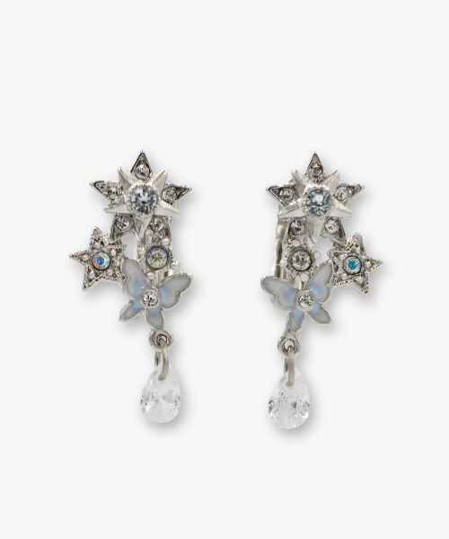 ANNA SUI(アナスイ)の「メタルスター イヤリング(イヤリング・レディース・パープル/ブルー・FREE)」の1枚目の写真