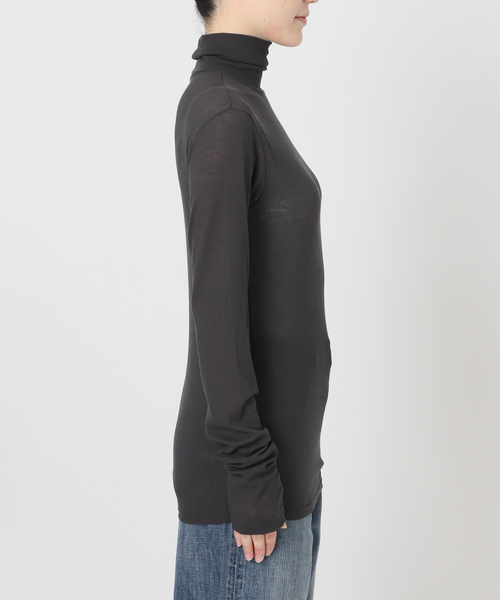 spick&span シアーハイネックプルオーバー 新色有り / 追加2》シアーハイネックプルオーバー（Tシャツ/カットソー