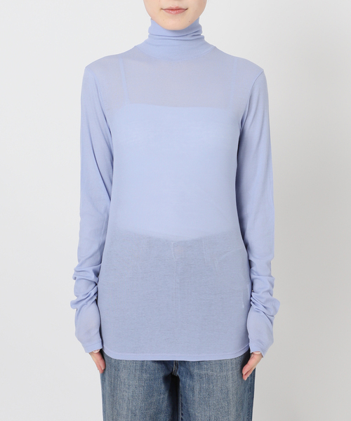 新色有り / 追加2》シアーハイネックプルオーバー（Tシャツ/カットソー