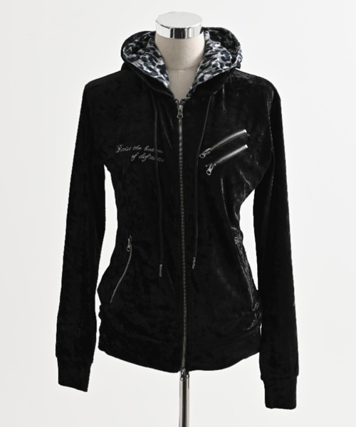 FUGA（フーガ）の「『FUGA/フーガ』ラインストーンベロアパーカー（パーカー・メンズ・ブラック×シルバー/ブラック×ゴールド・L/M）」の14枚目の写真