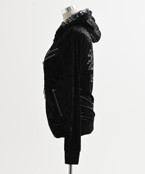 FUGA（フーガ）の「『FUGA/フーガ』ラインストーンベロアパーカー（パーカー・メンズ・ブラック×シルバー/ブラック×ゴールド・L/M）」の15枚目の写真