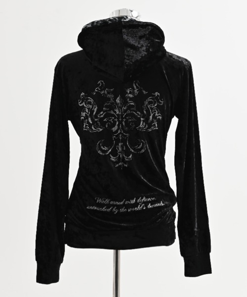 FUGA（フーガ）の「『FUGA/フーガ』ラインストーンベロアパーカー（パーカー・メンズ・ブラック×シルバー/ブラック×ゴールド・L/M）」の16枚目の写真