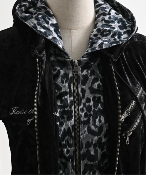 FUGA（フーガ）の「『FUGA/フーガ』ラインストーンベロアパーカー（パーカー・メンズ・ブラック×シルバー/ブラック×ゴールド・L/M）」の20枚目の写真