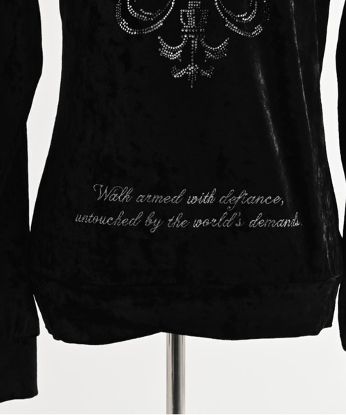 FUGA（フーガ）の「『FUGA/フーガ』ラインストーンベロアパーカー（パーカー・メンズ・ブラック×シルバー/ブラック×ゴールド・L/M）」の22枚目の写真