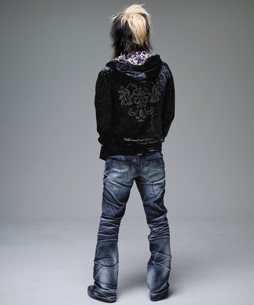 FUGA（フーガ）の「『FUGA/フーガ』ラインストーンベロアパーカー（パーカー・メンズ・ブラック×シルバー/ブラック×ゴールド・L/M）」の13枚目の写真