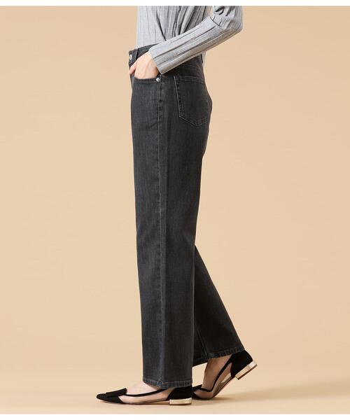NEWYORKER(ニューヨーカー)の「【ストレッチ】EDWIN 11オンスストレートブラックデニムパンツ(デニムパンツ・レディース・ダークグレー・9号/11号)」の7枚目の写真