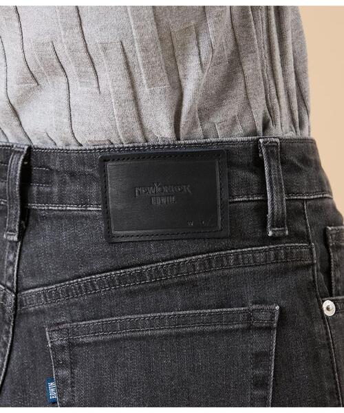 NEWYORKER(ニューヨーカー)の「【ストレッチ】EDWIN 11オンスストレートブラックデニムパンツ(デニムパンツ・レディース・ダークグレー・9号/11号)」の10枚目の写真