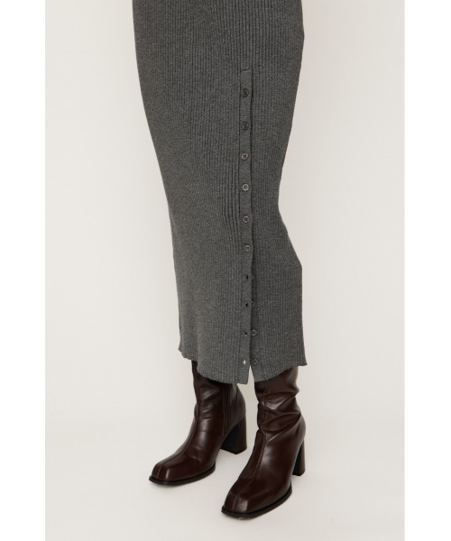 SLY（スライ）の「3P LONG OP スリーピー ロングワンピース 春服（ワンピース・レディース・杢グレー/ブラック・FREE）」の12枚目の写真