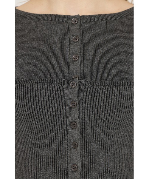 SLY（スライ）の「3P LONG OP スリーピー ロングワンピース 春服（ワンピース・レディース・杢グレー/ブラック・FREE）」の11枚目の写真