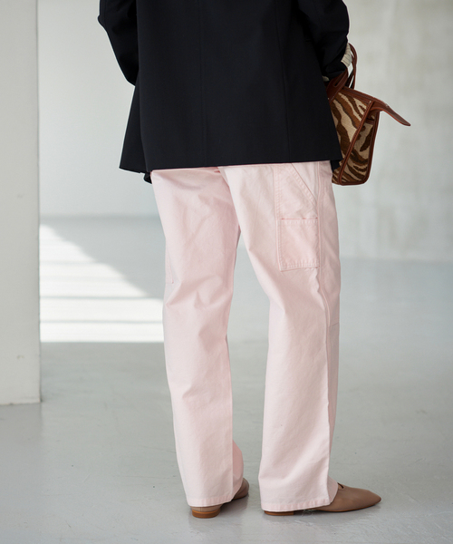 Spick & Span（スピックアンドスパン）の「カラーペインターパンツ（その他パンツ・レディース・ベージュ系その他/ピンク系その他/ブルー・38/36）」の5枚目の写真