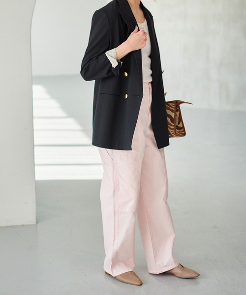 Spick & Span（スピックアンドスパン）の「カラーペインターパンツ（その他パンツ・レディース・ベージュ系その他/ピンク系その他/ブルー・38/36）」の6枚目の写真