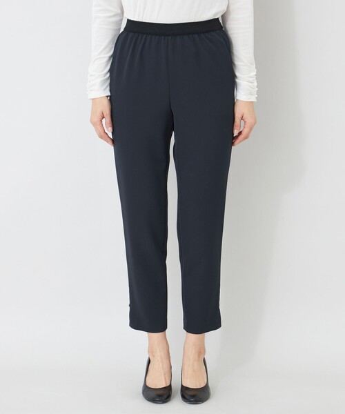 TO BE CHIC(トゥー ビー シック)の「デュアルストレッチウエストゴム パンツ(その他パンツ・レディース・ダークネイビー/ベージュ/ブラック・40)」の10枚目の写真