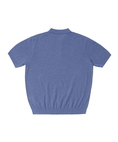 PRODESHIRT(プロデシャツ)の「ヴィンテージリネンピケポロニット(インディゴブルー)(ニット/セーター・メンズ・その他・M/L/XL/XX-LARGE)」の2枚目の写真