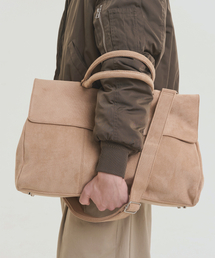 NOISE（ノイズ）の「スエードビッグクロストートバッグ - ベージュ（トートバッグ）」