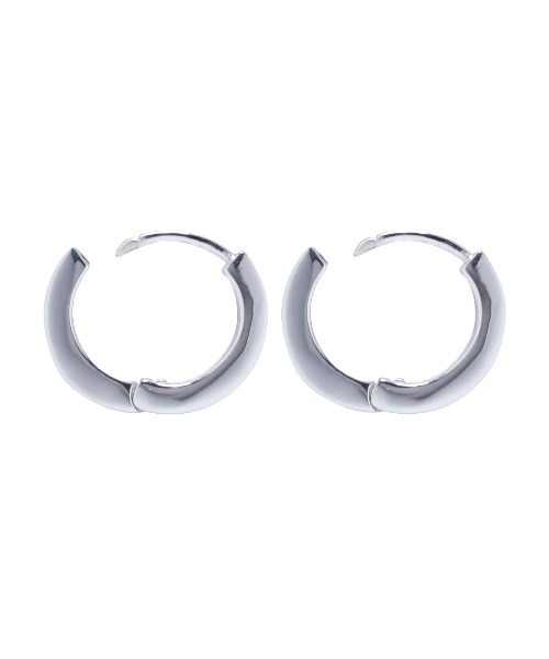 JAM HOME MADE（ジャムホームメイド）の「フラットダブル ダイヤモンド ピアス M シルバー（ピアス（両耳用）・メンズ・シルバー・ONE SIZE）」の5枚目の写真