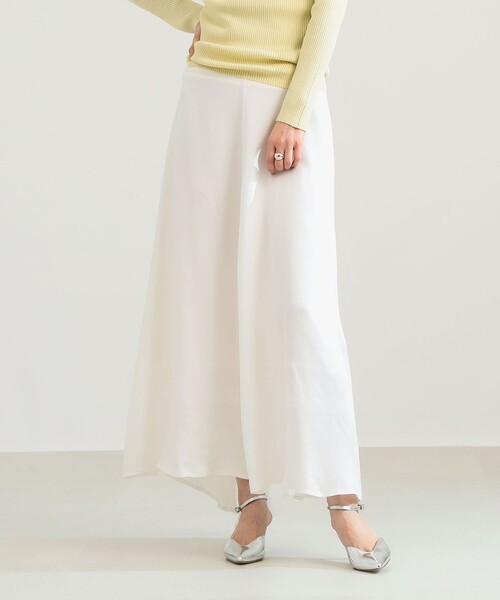 Demi-Luxe BEAMS(デミルクス ビームス)の「【6/11値下げ】フィブリル フレアスカート(スカート・レディース・モカ/オフホワイト・36/38)」の8枚目の写真