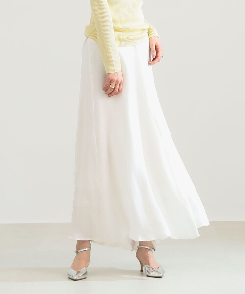 Demi-Luxe BEAMS(デミルクス ビームス)の「【6/11値下げ】フィブリル フレアスカート(スカート・レディース・モカ/オフホワイト・36/38)」の9枚目の写真