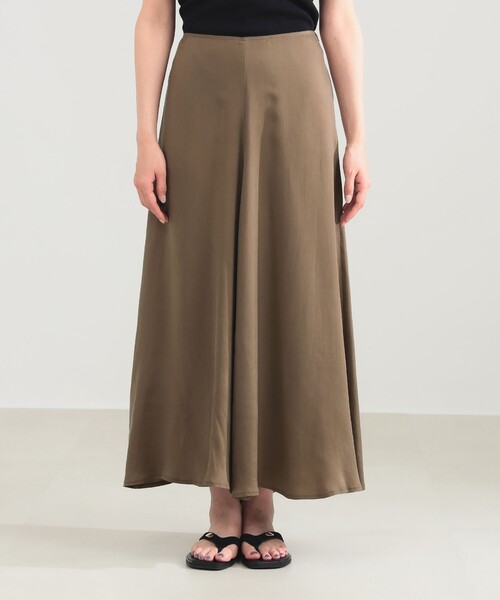 Demi-Luxe BEAMS(デミルクス ビームス)の「【6/11値下げ】フィブリル フレアスカート(スカート・レディース・モカ/オフホワイト・36/38)」の16枚目の写真