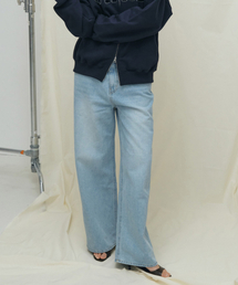 MAIS（マイス）の「LONG WIDE DENIM PANTS / LIGHT BLUE（デニムパンツ）」
