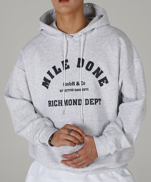 THE MILE（ザマイル）の「MILEDONE マイルドン シグネチャーフードパーカー[オートミール]（パーカー・メンズ・その他・S/M/L/XL）」の2枚目の写真