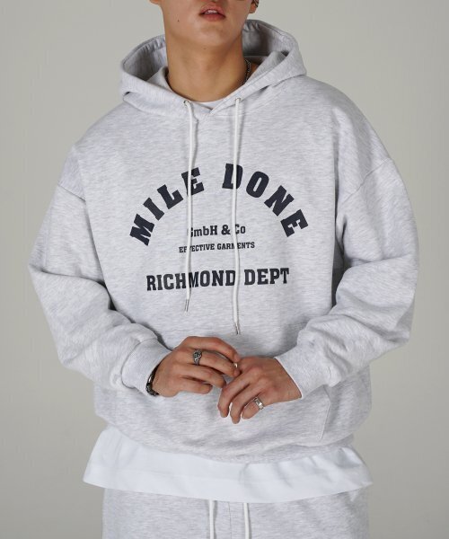THE MILE（ザマイル）の「MILEDONE マイルドン シグネチャーフードパーカー[オートミール]（パーカー・メンズ・その他・S/M/L/XL）」の3枚目の写真