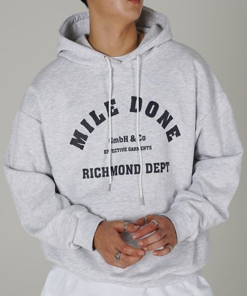 THE MILE（ザマイル）の「MILEDONE マイルドン シグネチャーフードパーカー[オートミール]（パーカー・メンズ・その他・S/M/L/XL）」の4枚目の写真