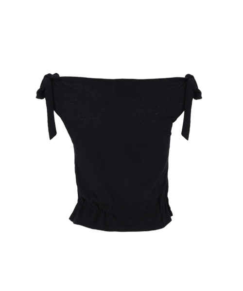 SETSETSET(セットセットセット)の「RABBIT SHIRRING T-SHIRT BLACK(Tシャツ/カットソー・レディース・その他・ONE SIZE)」の2枚目の写真