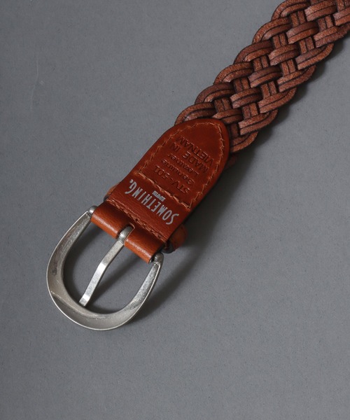 SOMETHING(サムシング)の「SOMETHING/サムシング 30mm 本革 メッシュレザーベルト(ベルト・レディース・グリーン/ダークブラウン/ブラウン/キャメル/ネイビー/ブラック・FREE)」の10枚目の写真