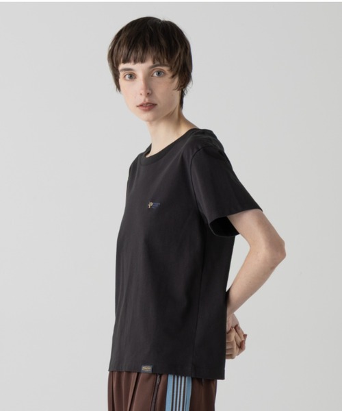 PENDLETON(ペンドルトン)の「ロゴEMB・ティ【レディース専用】(Tシャツ/カットソー・レディース・ブラック/杢グレー/オフホワイト/ミント/コーラル・WOMENS)」の1枚目の写真