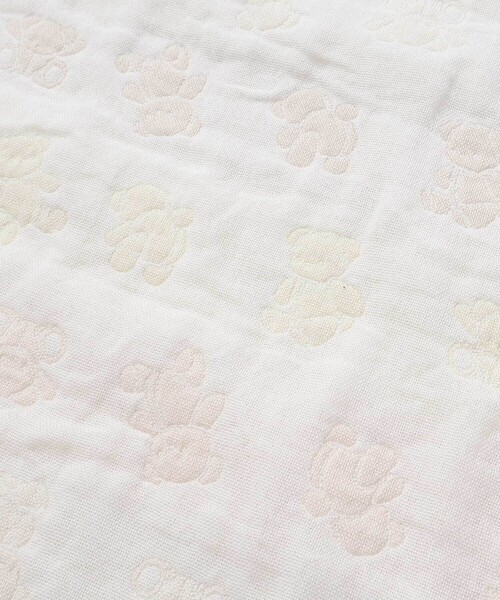 SLAP SLIP BABY（スラップスリップベビー）の「【お揃い】コットンクマ木馬総柄3重ガーゼおくるみベビー（おくるみ・キッズ・イエロー系その他・FREE）」の5枚目の写真