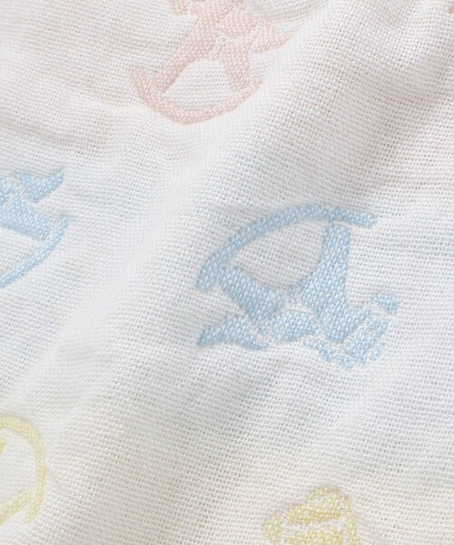 SLAP SLIP BABY（スラップスリップベビー）の「【お揃い】コットンクマ木馬総柄3重ガーゼおくるみベビー（おくるみ・キッズ・イエロー系その他・FREE）」の14枚目の写真