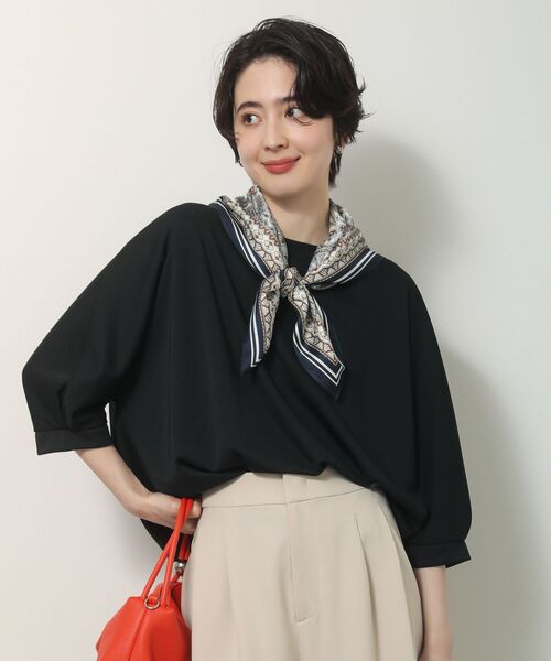 Green Parks(グリーンパークス)の「ペイズリースカーフ(バンダナ/スカーフ・レディース・ネイビー/ベージュ・FREE)」の5枚目の写真