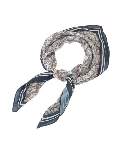 Green Parks(グリーンパークス)の「ペイズリースカーフ(バンダナ/スカーフ・レディース・ネイビー/ベージュ・FREE)」の11枚目の写真