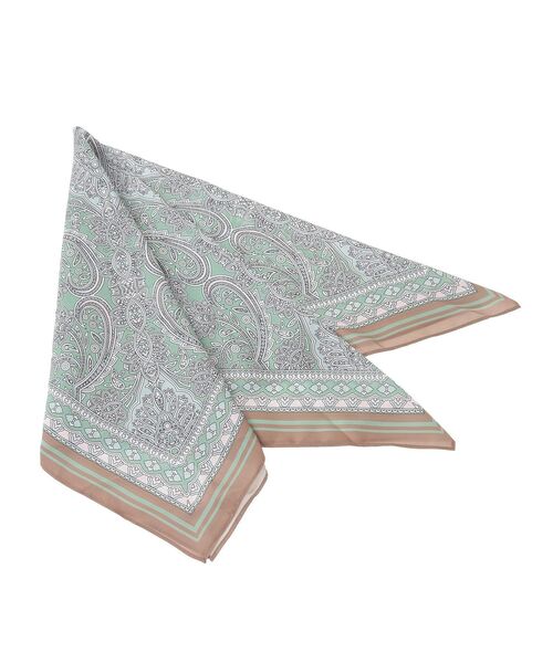 Green Parks(グリーンパークス)の「ペイズリースカーフ(バンダナ/スカーフ・レディース・ネイビー/ベージュ・FREE)」の15枚目の写真