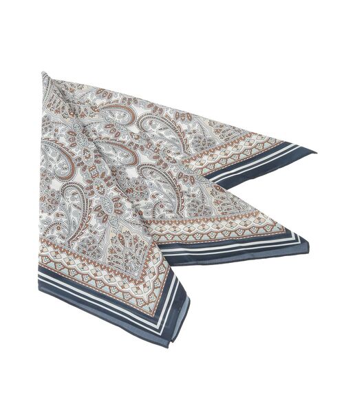 Green Parks(グリーンパークス)の「ペイズリースカーフ(バンダナ/スカーフ・レディース・ネイビー/ベージュ・FREE)」の16枚目の写真