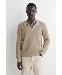 ETRO シルクとレーヨン長袖ポロシャツ ベージュ44サイズ ESTNATION / アロンジェ ポロシャツ｜ESTNATION ONLINE STORE