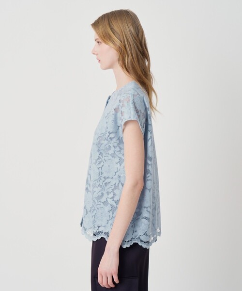 ANAYI(アナイ)の「コードレーススカラヘム ブラウス(シャツ/ブラウス・レディース・ブルー・38/36)」の3枚目の写真