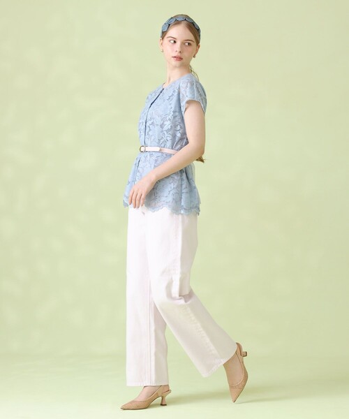 ANAYI(アナイ)の「コードレーススカラヘム ブラウス(シャツ/ブラウス・レディース・ブルー・38/36)」の10枚目の写真